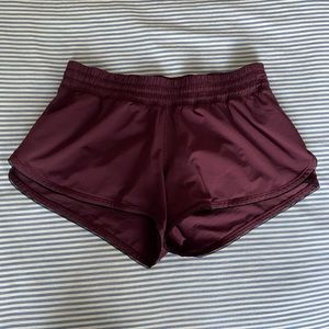 Lululemon plum/maroon/burgundy shorts “3
